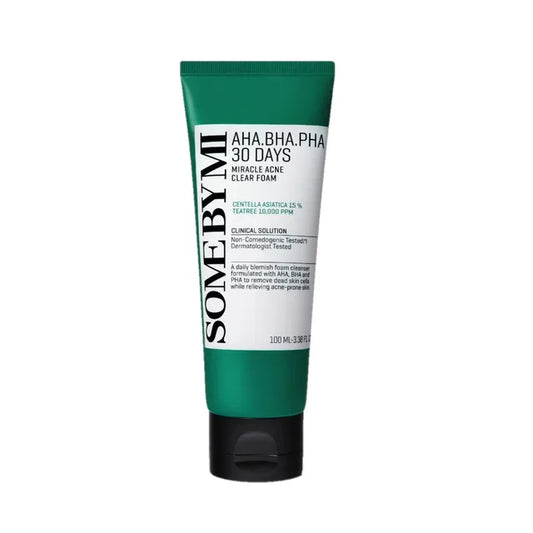 SOME BY MI - AHA,BHA,PHA 30 Days Miracle Acne Clear Foam - Mousse nettoyante anti-acné 100ml